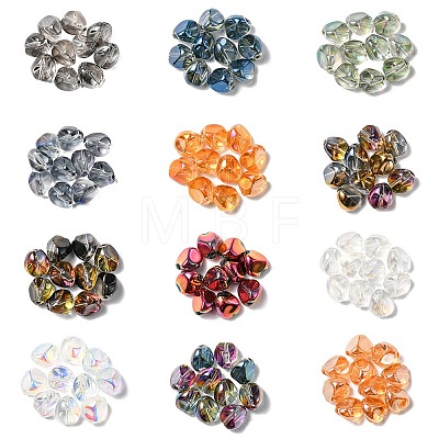 120Pcs 12 Style Electroplate Glass Beads Strands EGLA-YW0001-52-1