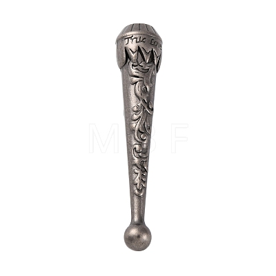 Alloy Cord End PALLOY-WH0022-03AS-1