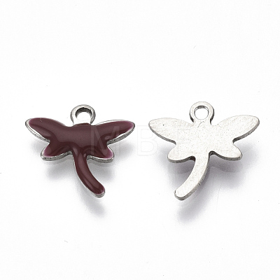 201 Stainless Steel Enamel Charms STAS-N088-19-1