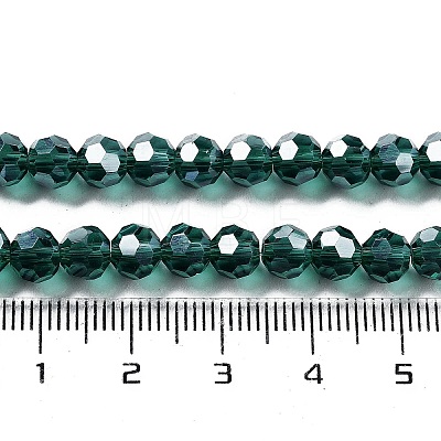 Electroplate Transparent Glass Beads Strands LS-EGLA-A035-T6mm-A18-1