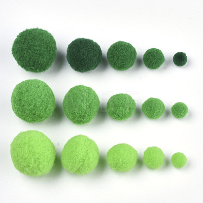 DIY Doll Craft Polyester High-elastic Pom Pom Ball AJEW-R093-01-C07-1