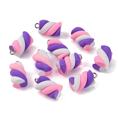 Handmade Polymer Clay Charms CLAY-T016-83G-1