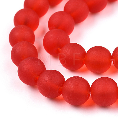 Transparent Glass Beads Strands X-GLAA-T032-T10mm-MD09-1