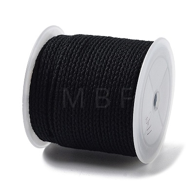 20M Polyester Braided Cord for Jewelry Making OCOR-G015-04A-04-1