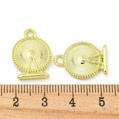 Rack Plating Alloy Pendants FIND-M022-03G-1