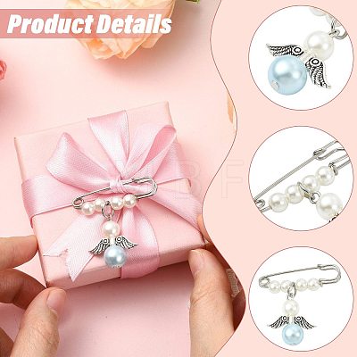 Iron Safety Pin Brooch JEWB-FS00003-1