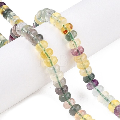 Natural Colorful Fluorite Beads Strands G-T138-75-1