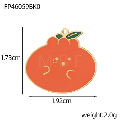 304 Stainless Steel Enamel Pendants STAS-OY013-75G-1