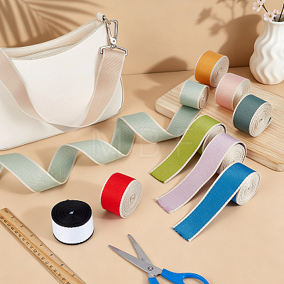 20Yards 10 Colors Polyester Ribbons OCOR-PH0036-83-1