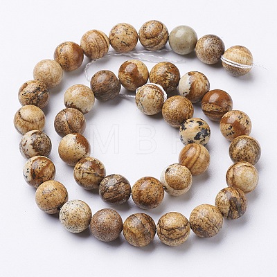 Natural Gemstone Beads Strands X-GSR10mmC016-1