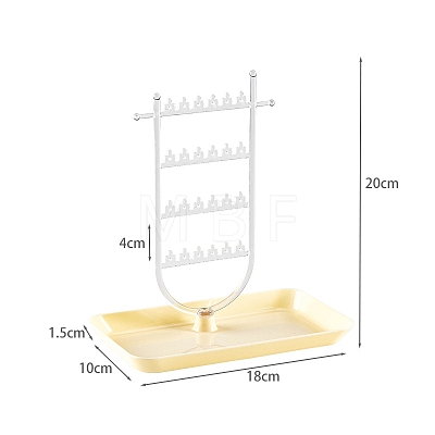 4-Tier Acrylic Jewelry Storage Racks with Tray PW-WG29937-01-1