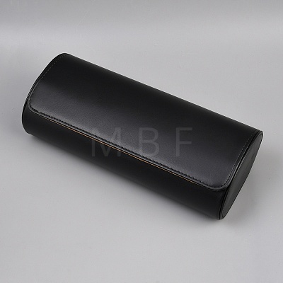 3-Slot PU Imitation Leather Watch Roll Travel Cases AJEW-WH0817-010-1