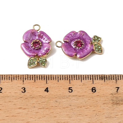 304 Stainless Steel Enamel Pendants STAS-I371-24G-01-1