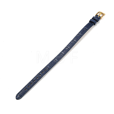 Leather Textured Watch Bands AJEW-K232-01G-02-1