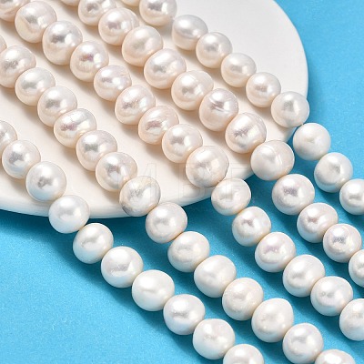 Natural Cultured Freshwater Pearl Beads Strands PEAR-I007-07S-01A-1