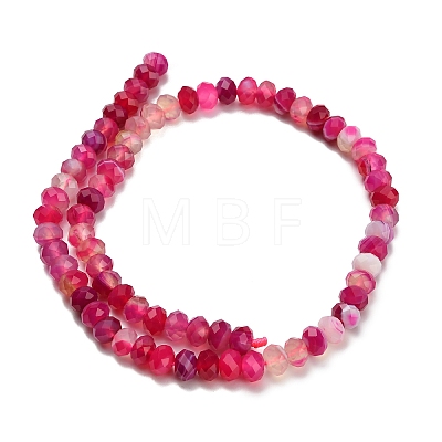 Natural Banded Agate Beads Strands G-Z111-A01-05-1