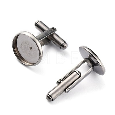 304 Stainless Steel Cuff Buttons STAS-Z015-33H-1