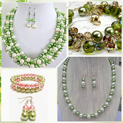Saint Patrick's Day Acrylic/ABS Plastic Imitation Pearl OACR-SP0001-66B-02-1