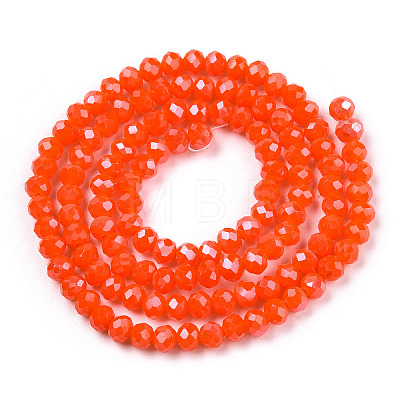 Electroplate Glass Beads Strands EGLA-A034-P3mm-A27-1
