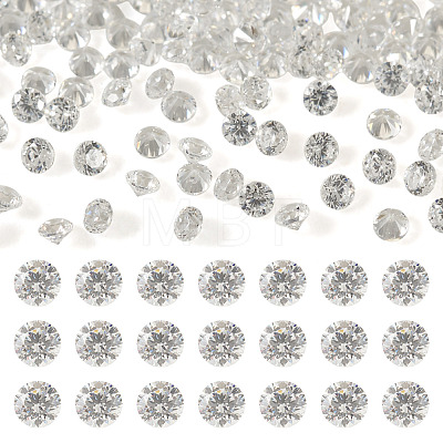 500Pcs Diamond Shape Grade AAA Cubic Zirconia Cabochons ZIRC-TADJ0001-01F-1