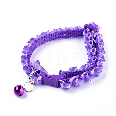 Adjustable Polyester Lace Dog/Cat Collar MP-K001-B06-1