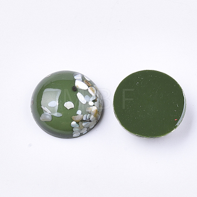 Translucent Resin Cabochons RESI-S364-44E-M-1