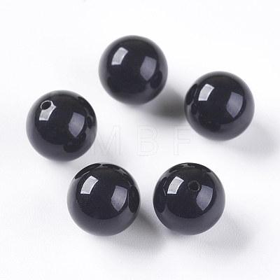 Natural Black Onyx Beads G-K275-13-9mm-1