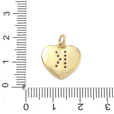 Brass Micro Pave Clear Cubic Zirconia Pendants KK-D229-01G-11-1