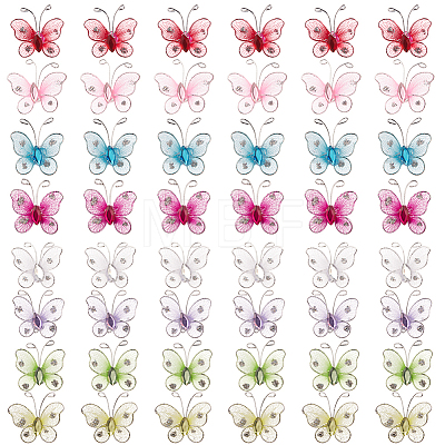 SUNNYCLUE Screen Fabric Butterflies DIY-SC0009-30-1