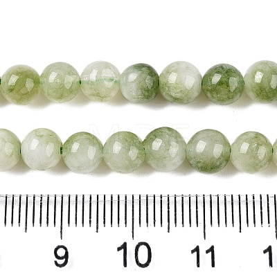 Dyed Natural White Jade Beads Strands G-T138-6mm-210-24-1