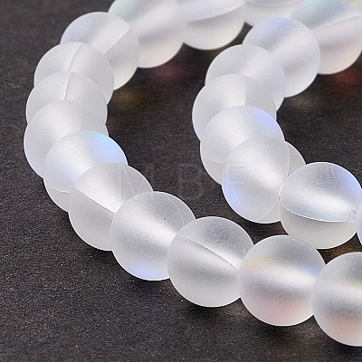 Synthetic Moonstone Beads Strands G-E573-01A-08-1
