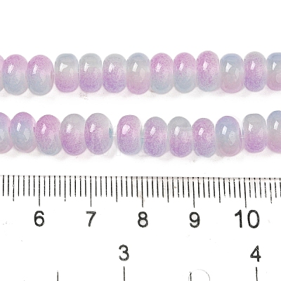 Baking Paint Glass Beads Strands DGLA-C003-01A-1