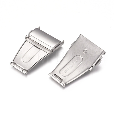 201 Stainless Steel Watch Band Clasps STAS-D173-01E-1