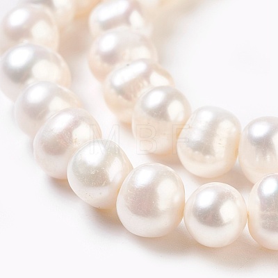 Natural Cultured Freshwater Pearl Beads Strands X-PEAR-S001-8-9mm-3-1