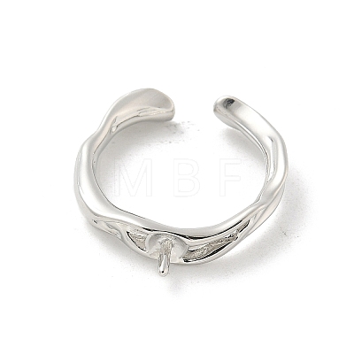 Brass Open Cuff Ring Settings KK-G518-08P-03-1