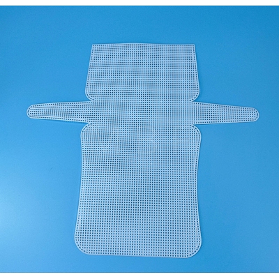 DIY Rectangle-shaped Plastic Mesh Canvas Sheet PURS-PW0001-603A-1