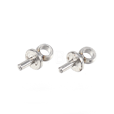Tarnish Resistant 304 Stainless Steel Peg Bails Pendants X-STAS-D448-086P-1