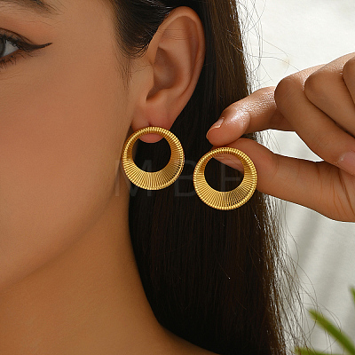 Stainless Steel Stud Earrings TO6247-1-1