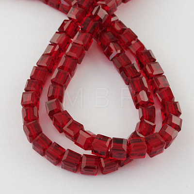 Glass Bead Strands GLAA-R041-6x6mm-02-1