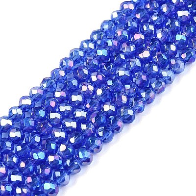 Electroplate Glass Beads Strands LS-EGLA-A044-T2mm-B31-1