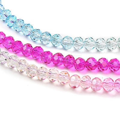 Transparent Painted Glass Beads Strands LS-DGLA-A034-T3mm-A14-1