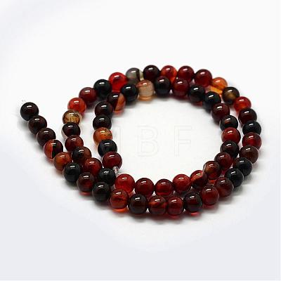 Natural Agate Beads Strands G-F417-07-6mm-1