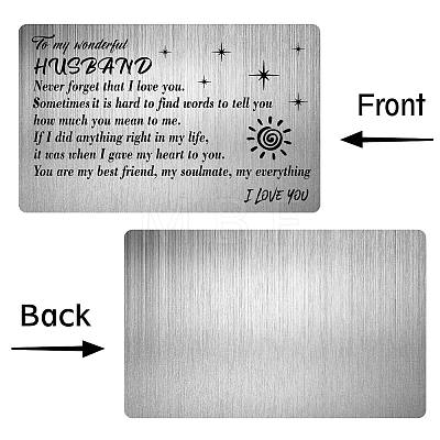 Rectangle 201 Stainless Steel Custom Blank Thermal Transfer Wallet Card DIY-WH0252-024-1