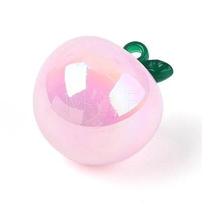 Plating Opaque Acrylic Pendants PACR-T018-02M-1