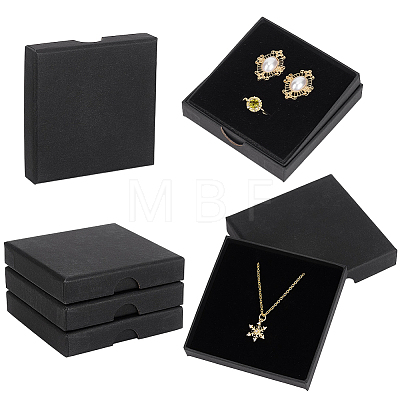 6Pcs Paper Jewelry Set Gift Packing Boxes CON-PH0003-83B-01-1