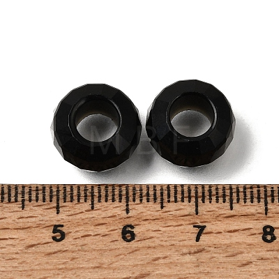 Natural Obsidian European Beads GG-NH0003-A17-1