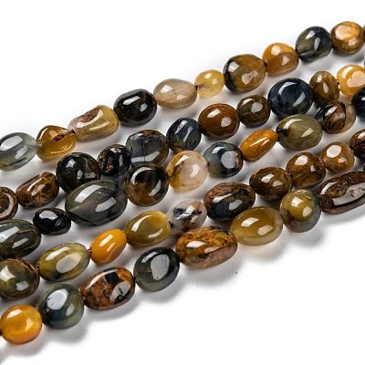 Natural Pietersite Beads Strands G-G018-28-1