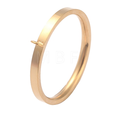 304 Stainless Steel Finger Ring Settings RJEW-O045-09C-G-1