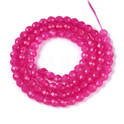 Imitation Jade Glass Beads Strands GLAA-T028-4mm-11I-1