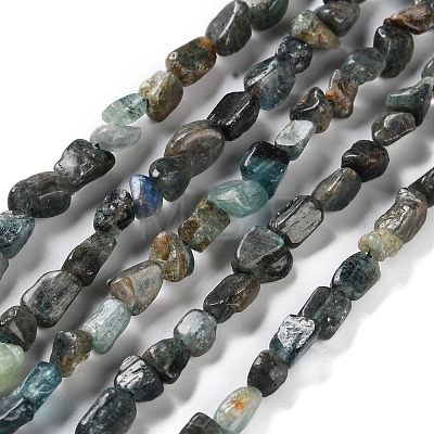 Natural Green Kyanite Beads Strands G-P497-01C-56-1